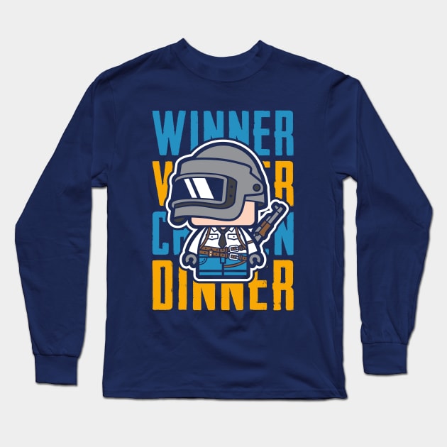 PUBG - Winner Winner Chicken Dinner Long Sleeve T-Shirt by chibifyproject